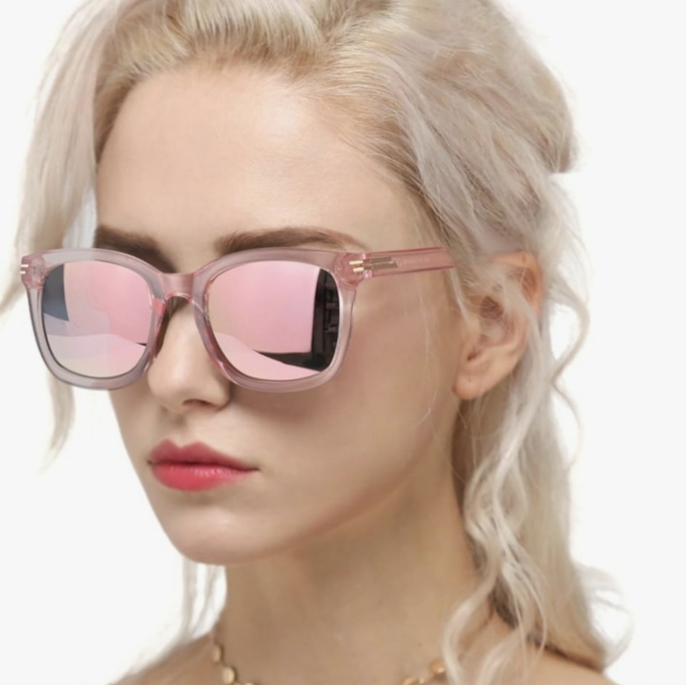 🌸 Pink Mirrored Sunglasses - Picture 2 of 7